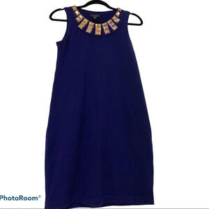 Line 💯 percent Cashmere bedazzled neck mini dress Sz S
